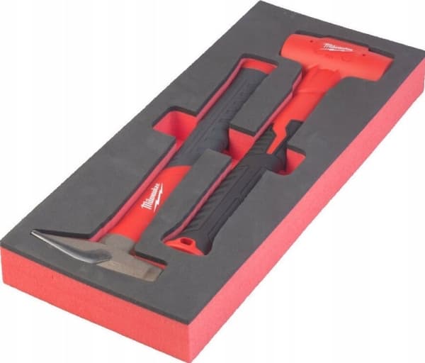 Sourcing MILWAUKEE FOAM INSERT WITH LOCKWITCH'S HAMMER AND RECOILLESS HAMMER - FOR TOOL CARTS