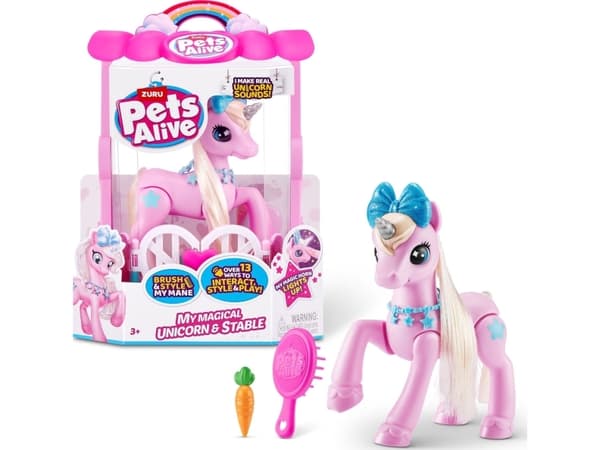 Zuru Pets Alive My Magical Unicorn and Stable