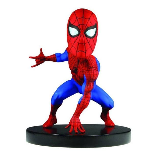 Spider-Man Marvel Classic Extreme Head Knocker Figur - NECA - Rörligt huvud 15cm