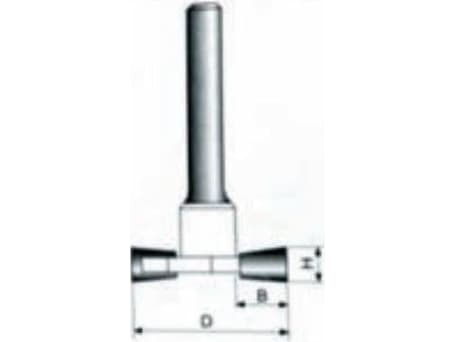 Condor träspårfräs 32 x 9,4 x 10 mm skaft 8 mm (CON-RB-806)