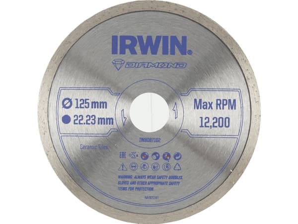Irwin IRWIN DIAMOND TARGET 125mm x 22.23mm / FULL lattia- ja seinälaatoitukseen