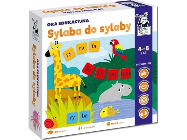 Puzzle Edgard Kapitan Nauka. Sylaba do sylaby 4-8 lat