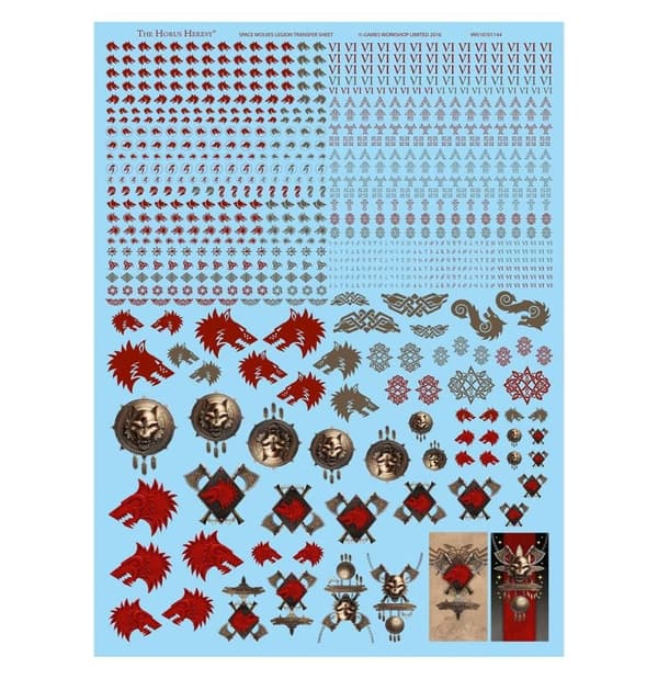 Transfer Sheet: Space Wolves Legion