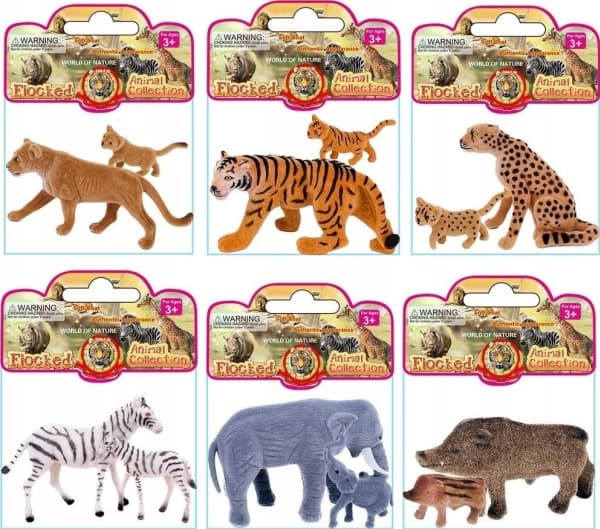 Flockade djur Zoo mor och barn 8432 27419