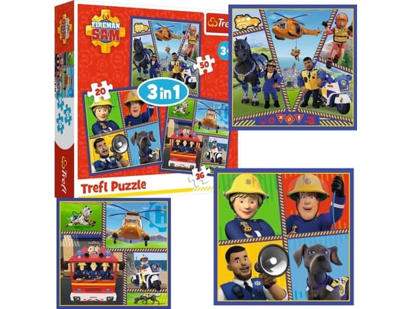 Trefl Puzzle 3w1 Dzie? Stra? aka Sama
