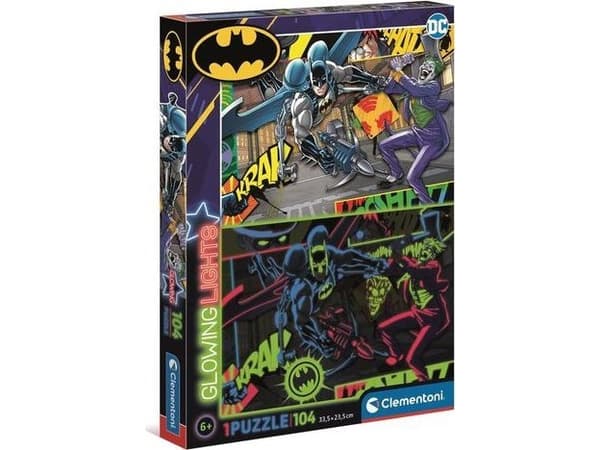 Puslespil, Batman - Glowing, 104 brikker