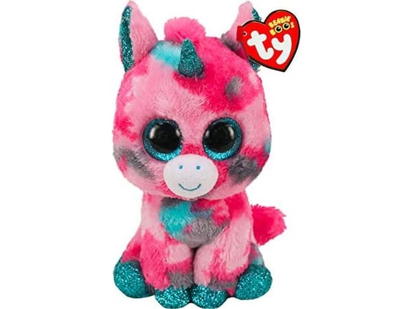 Meteor Mascot TY Unicorn rosa-blå Gumball 15 cm