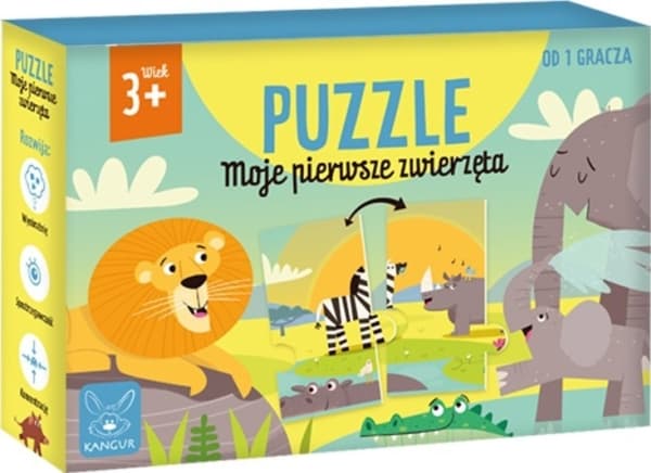 Palapeli 12 palaa Ensimmäiset eläimeni Kenguru