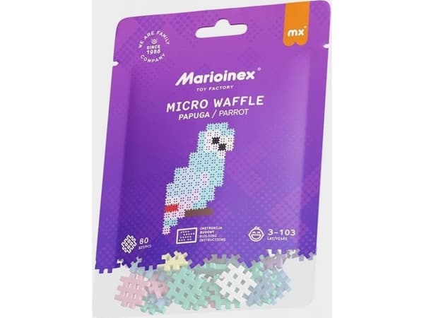 Klocki mikro våffla 80el Papuga 05883 DOD.15%