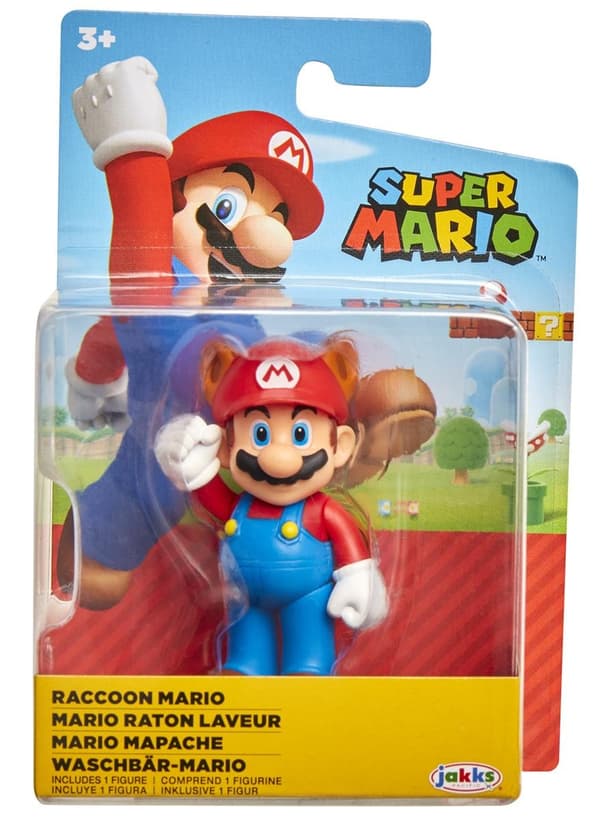 Super Mario Figur 5cm Raccoon Mario