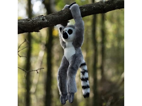 Borrelås plysj lemur