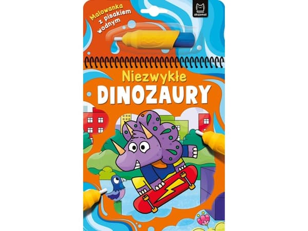 Aksjomat Målarbok med vattenpenna Ovanliga dinosaurier 37392