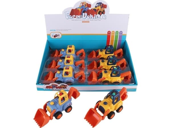 Traktor med två skedar