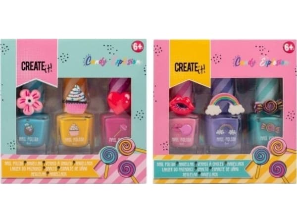 Godis nagellack 3st mix CREATE IT!