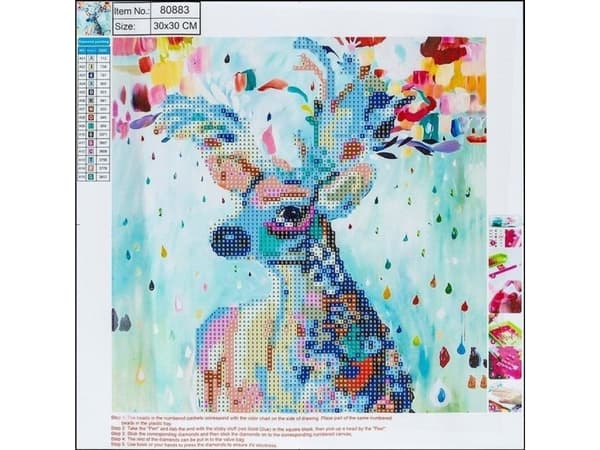 Diamond Mosaic 5D - Hjort 30x30 80883