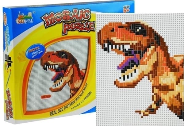 Stor dinosaurmosaikk