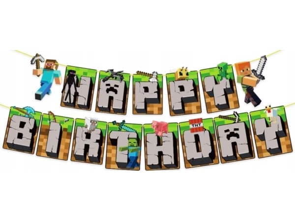Minecraft bogstavsbanner