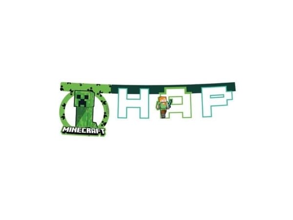 Minecraft bogstavsbanner