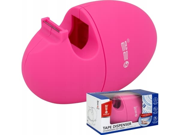 Teka Soft-Touch -teippiannostelija pinkki neonvärinen memoBe