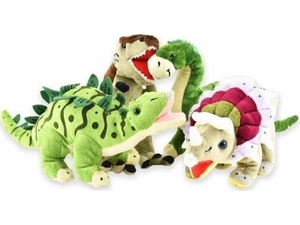 Plysj dinosaur maskot 32cm MIX