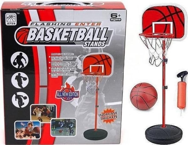 Stokjak med basketballkurv 139cm