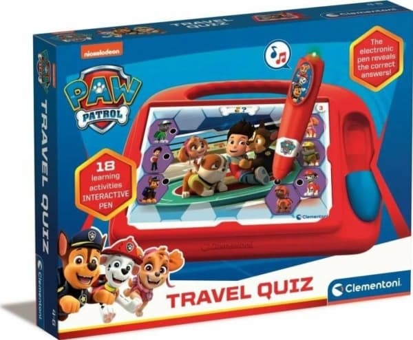 Clementoni Nickelodeon Travel Quiz, 4 år, Batterier kreves, LR41, Plast, Flerfarget