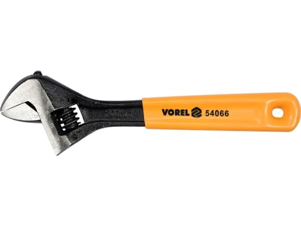 Vorel skiftnyckel 200 mm med gummigrepp (54066)