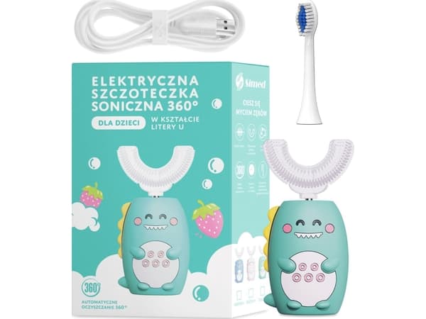 Simed U-form S838 grønn tannbørste
