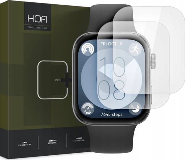 HOFI HYDROFLEX PRO+ 2-PACK HUAWEI WATCH FIT 3 KIRKAS HYDROGEELIKALVO