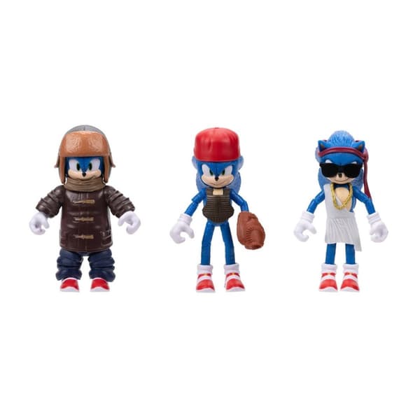 Sonic the Hedgehog 2 (Movie) 4 Inch Articulated Figure Pack