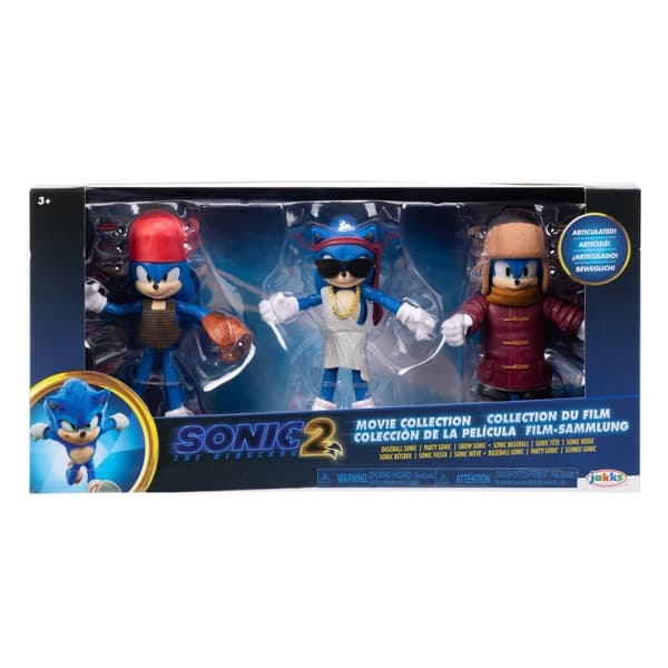 Sonic the Hedgehog 2 (Movie) 4 Inch Articulated Figure Pack