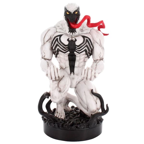 Marvel Anti-Venom figure clamping bracket Cable guy 21cm Sort, Hvid