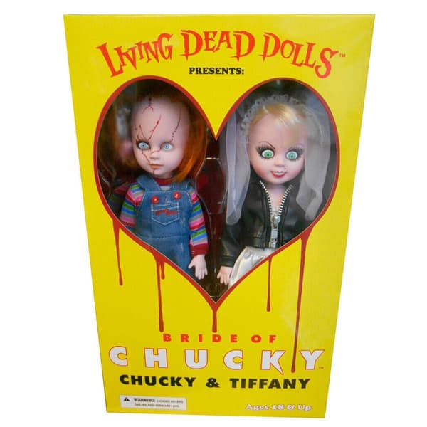 Living Dead Dolls Chucky and Tifanny pack 2 figures 25cm