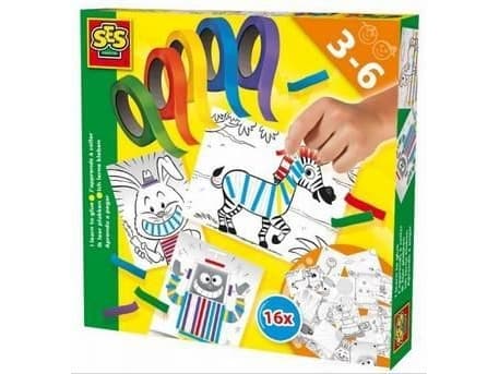 SES Creative Children''s I learn to stick, Lasten askartelusetti, 3 vuosi/vuosia, Monivärinen, 21 kpl