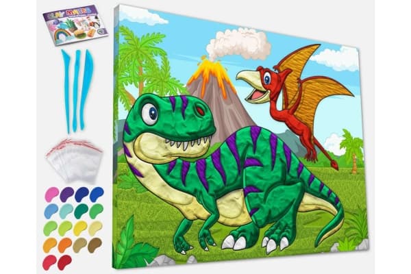Planet Splat Planetbilde fra modellen, Dinosaurer 30x40cm