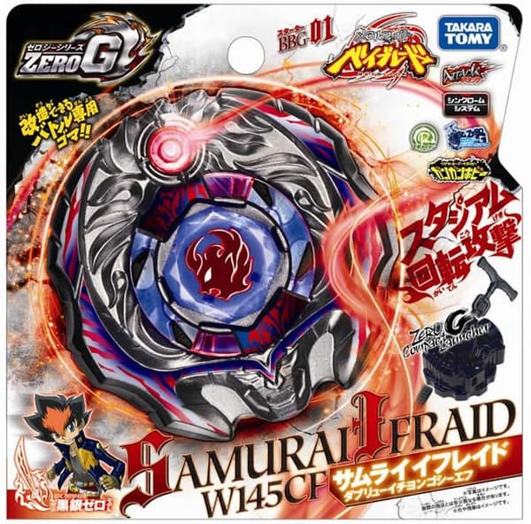 Beyblade Samurai Ifraid Med Dragare