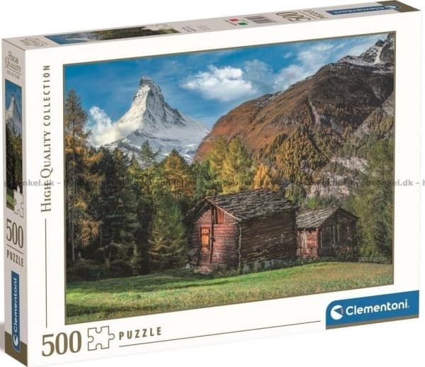 Clementoni Pussel 500 bitar Hög kvalitet Charmigt Matterhorn
