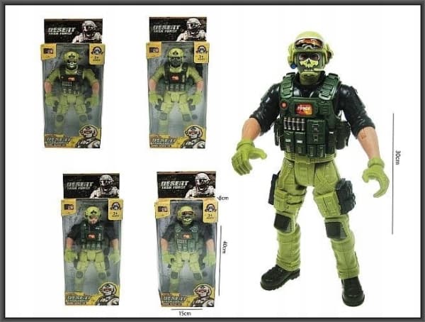 Soldatfigur 30cm 4rodz HFM05 43365