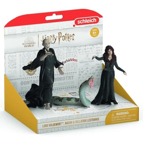 Voldemort, Nagini och Bellatrix statyettlåda, Schleich 42684 Harry Potter, För barn från 6 år