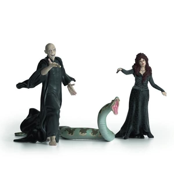 Voldemort, Nagini och Bellatrix statyettlåda, Schleich 42684 Harry Potter, För barn från 6 år