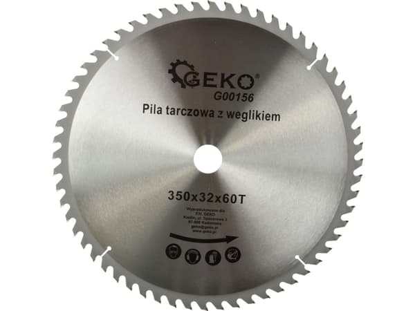 Geko puunhiontakiekko 350 x 32mm 60 hammasta (G00156)