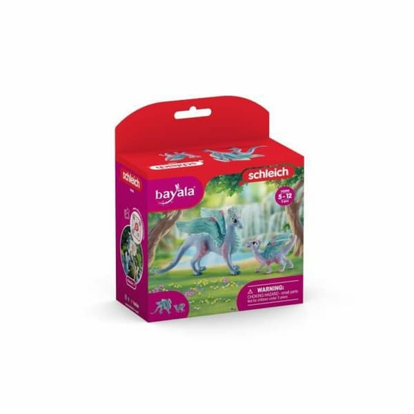 Actionfigurer Schleich Flower dragon with its little one