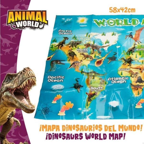 Playset Colorbaby 19 Delar 6 antal 17 x 9 x 6 cm Dinosaurier
