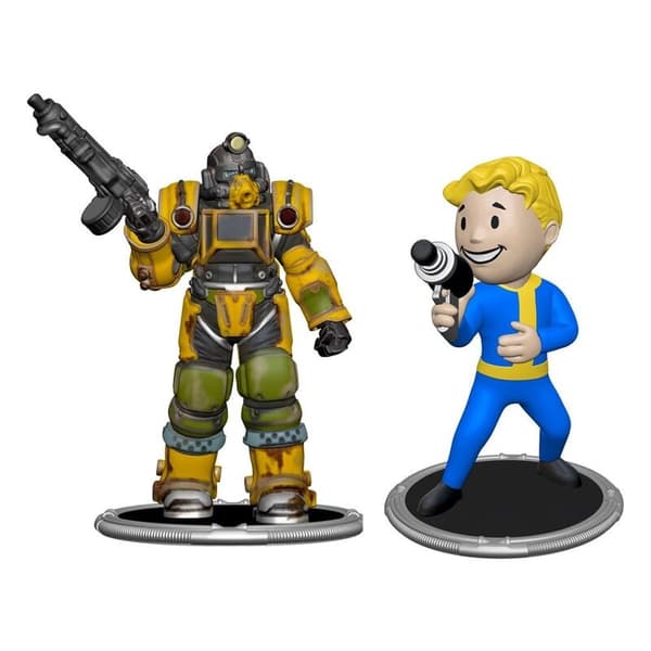 Fallout Excavator &#38; Vault Boy Gun set 2 figures 7cm