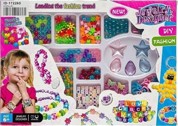 Perler og snorer for å lage armbånd