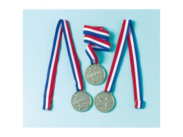 Amscan 390318, Tyg, Plast, Svart, Blå, Röd, Vit, CE, 105 mm, 44 mm, 12 styck
