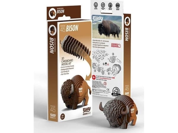 Eugy bisonen. Øko 3D-puslespill