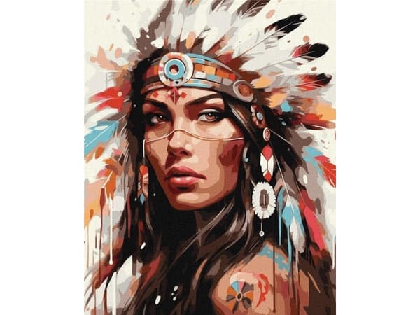 Maleri etter tall - Legend of the tribe 40x50cm