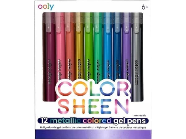 Color Sheen Metallic Gel Penner 12stk