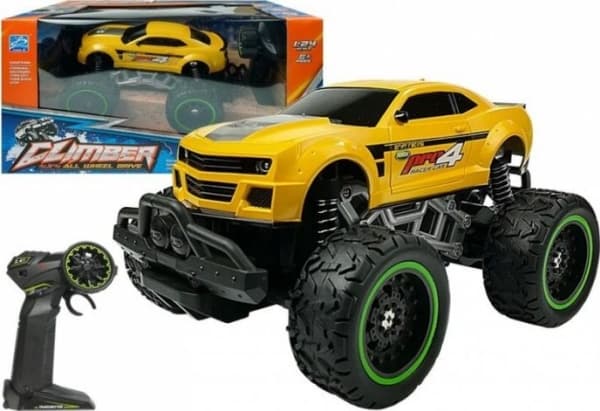 Lean Toys Fjernkontroll Bil R/C 6,5km/t Gul